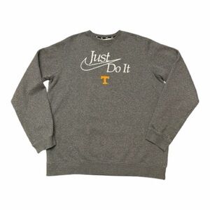 🆕Nike “Just Do It” Tennessee Tech Oversized Gray Crewneck Women’s Sweater LG